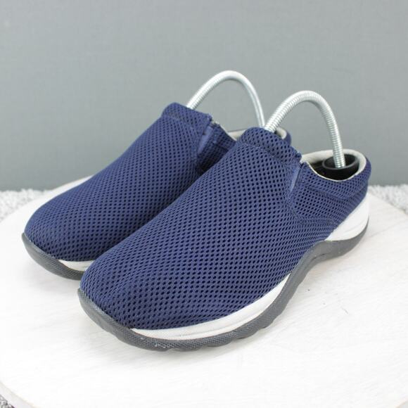 LL Bean Mesh Knit Sneaker Clog Women’s Size 9.5 Wide Blue Breathable Slip‑On - Picture 4 of 8